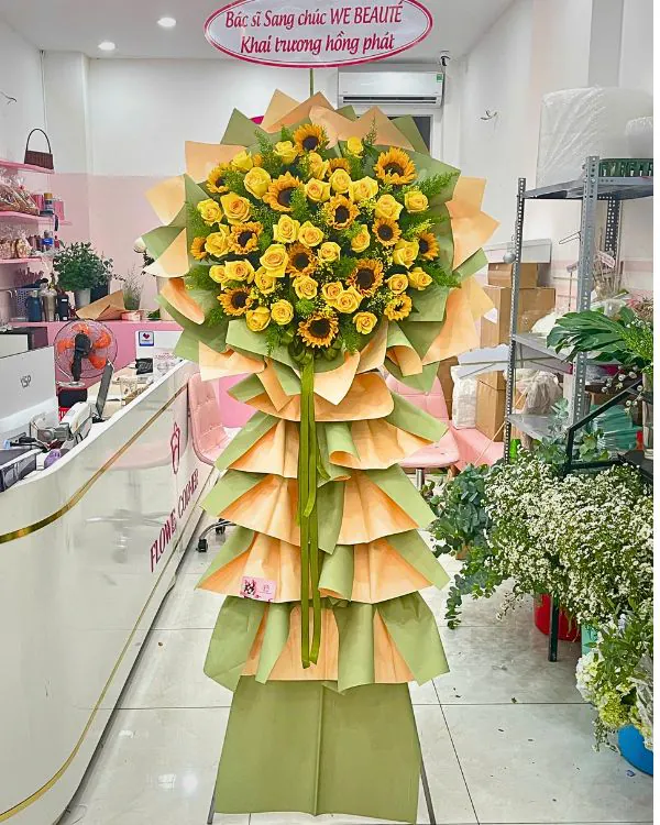 Kệ Hoa Khai Trương Khởi Đầu Tốt Đẹp